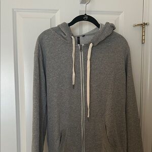 Joe's Jeans Gray Zip-Up Hoodie